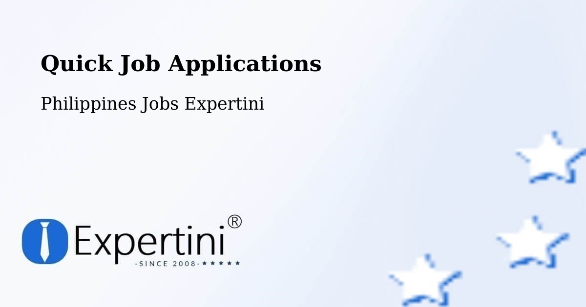 Quick Apply Feature – Batad - Philippines Jobs Expertini