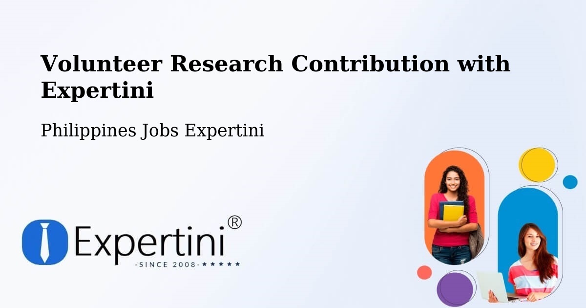 Volunteer Research Contribution Program – Batad - Philippines Jobs Expertini
